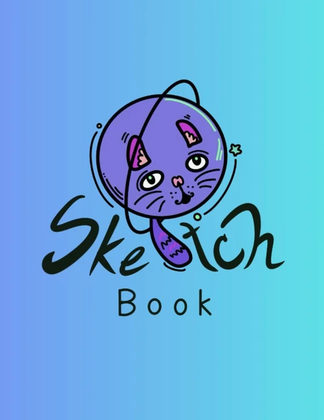 Sketchbook Pluto Cat: Notebook For Drawing , Writing , Painting / School Class Or And Everyday ürün görseli 1
