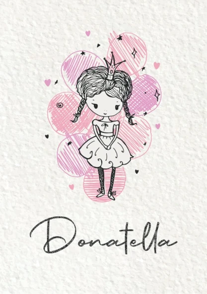Independently Published Donatella: Taccuino A5 | Nome Personalizzato Donatella | Regalo Di Compleanno Per Moglie Mamma Sorella Figlia ... | Design: Piccola Principessa | 120 Pagine A Righe, Piccolo F ürün görseli 1