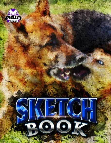 Independently Published German Shepherd Sketchbook: Animal Print Drawing Book: Large Notebook (8.5”X11”) For Sketching, Shading, Doodling, Drawing Or Painting (120Pages) ürün görseli 1