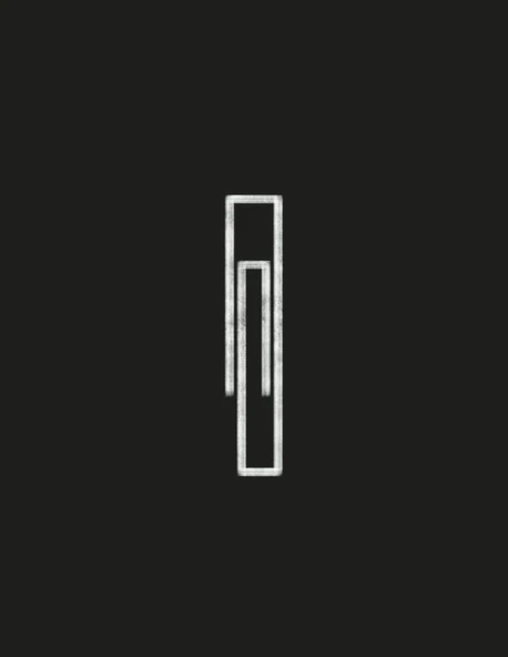 Independently Published Abstract Paper Clip: Sketching Book With Abstract Paper Clip Illustration. 8.5" X 11" With 120 White Blank Pages And Page Cube Symbol. ürün görseli 1