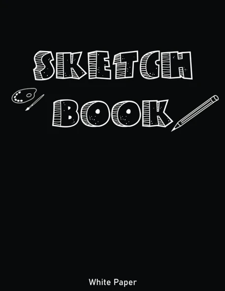 Sketch Book : White Paper: For Artist Drawing Blank Paper Pad 8.5" X 11" - Notebook 150 Pages Blank Paper Book For Sketching ürün görseli 1