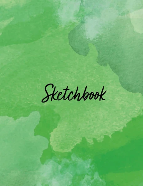 Sketch Book: Notebook For Drawing, Writing, Painting, Sketching And Doodling, 120 Pages, 8.5X 11 ( Watercolor Cover Vol.13) ürün görseli 1