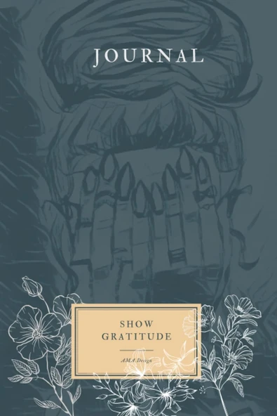 Gratitude Journal: Show Gratitude: A Daily Gratitude And Mindfulness Floral And Hand Drawn Sketch Cover With Fill In Journaling For Women ürün görseli 1