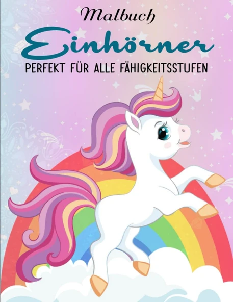 Malbuch Einhörner - Wunderbares Geschenk: Liebevolle Und Wunderschöne Motive Für Kreativen Ausmalspaß. | Perfekt Für Alle Fähigkeitsstufen ürün görseli 1