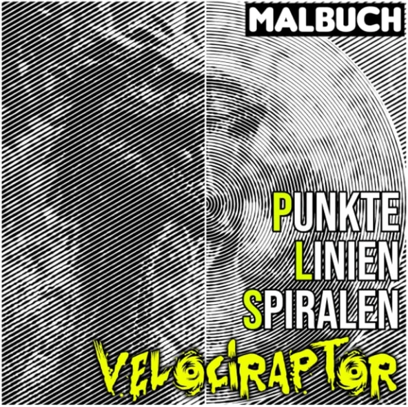 Independently Published Velociraptor Punkte Linien Spiralen Malbuch: Kleine Fleischfressende Dinosaurier Spiralbuch Zeichnungslinien Kunst | Für Erwachsene, Jugendliche Oder ... Geschenke | Zum Stres ürün görseli 1