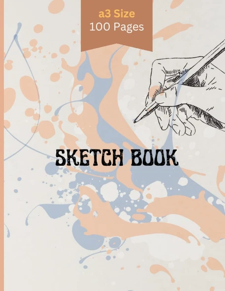 Independently Published Artist Sketch Book A3 Size Under 200: "High-Quality, Heavy-Duty Sketch Paper 100 Pages ürün görseli 1