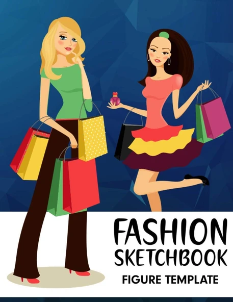 Sketchbook Figure Template: Make It Real Blooming Creativity Figure Templates Sketchbook For Girls ürün görseli 1