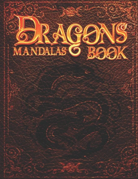 Dragons Mandalas Book: High Quality Dragons Mandala For Relaxing - Ideal For Teenagers Or Adults - 8,5X11 Inches ürün görseli 1