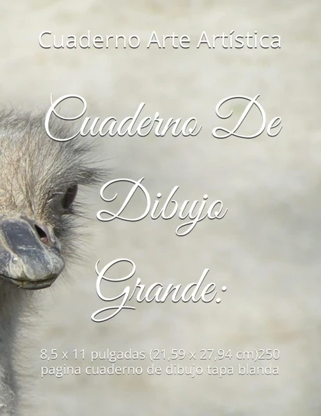 Cuaderno De Dibujo Grande:: 8,5 X 11 Pulgadas (21,59 X 27,94 Cm)250 Pagina Cuaderno De Dibujo Tapa Blanda ürün görseli 1