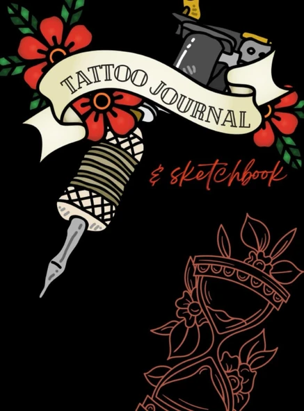 Tattoo Journal And Sketch Book: Tattoo Journal Sketch Book Color Adult Paper Booklet Drawing ürün görseli 1
