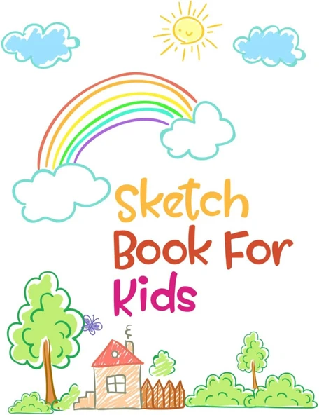 Independently Published Sketch Book For Kids: Blank Drawing Book For Kids, 120 Pages, 8.5X11Inches: Sketch Book For Kids: Blank Drawing Book For Kids, 120 Pages, 8.5X11In, For Doodling, Drawing, Pain ürün görseli 1