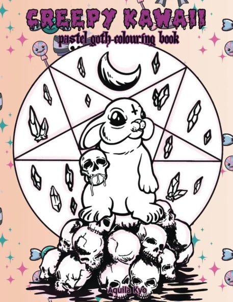 Independently Published Creepy Kawaii Pastel Goth Colouring Book ürün görseli 1
