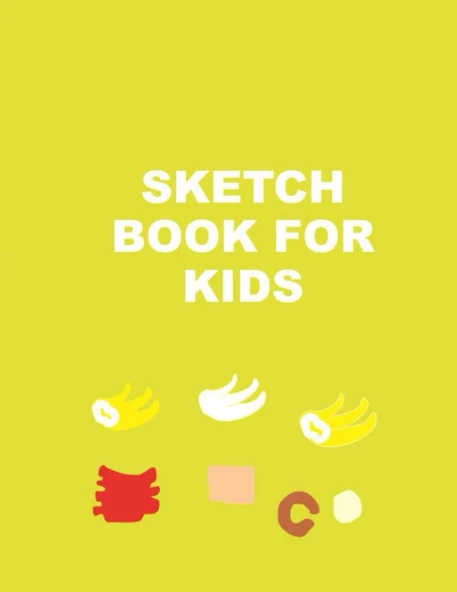 Independently Published Sketch Book For Kids: Sketch Book For Kids, Blank Wide Space Page With Sketch Date Box And Sketch Note Box, Light, Yellowish Green Matte Cover ... Pages. Sketching Book F ürün görseli 1