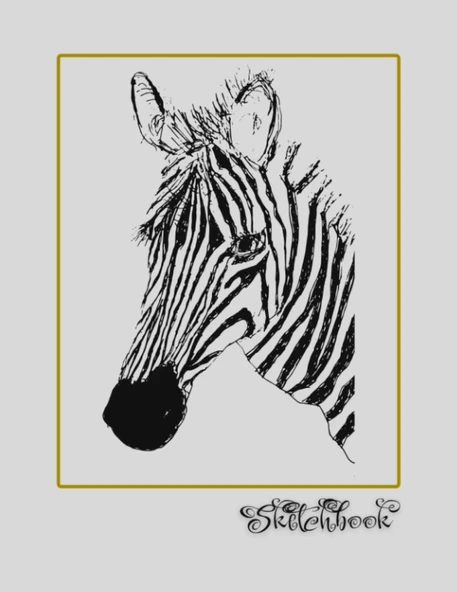Sketchbook: African Wildlife Sketch, Large 8.5" X 11", 110 Pages, Perfect For Everyone, Crayons, Pencils, Drawing And Sketching ürün görseli 1