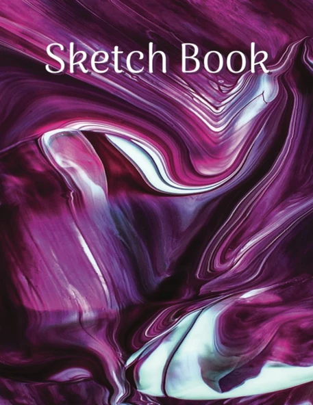 Sketch Book: Notebook With Blank Pages, Drawing, Sketching, Painting, 120 Pages, 8X5X11 {Premium Cover] ürün görseli 1