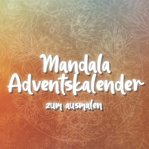 Mandala Adventskalender Zum Ausmalen: 24 Einzigartige, Winterliche Und Weihnachtliche Mandalas Als Adventskalender Auf Schwarzem Hintergrund Zum Ausmalen Für Und Erwachsene ürün görseli 1