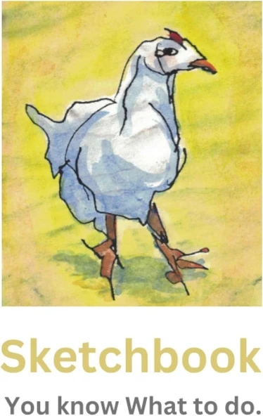 Chicken Sketchbook: Sketchbook With Chicken Cover, 120 Blank Pages To Draw On. Ideal For Children And Adults ürün görseli 1