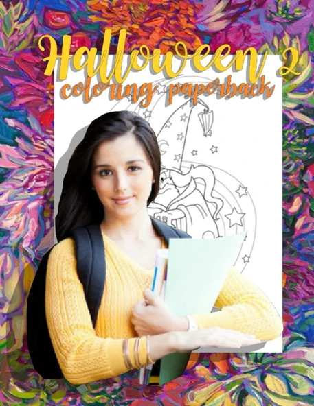 Independently Published Halloween 2 Coloring Paperback: Size 8.5X11Inch 120 Pages ürün görseli 1