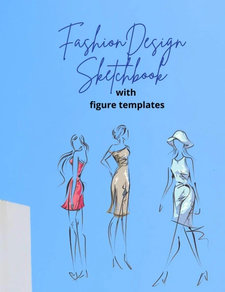 Sketchbook With Figure Templates: Sketch Pad With Female Figure Templates For Easy Sketching ürün görseli 1