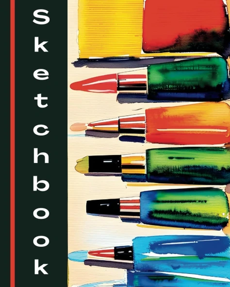 Independently Published Sketchbook: Color Sketchbook Size 8”X10”,120 Empty Pages,Note,Sketch And Drawing ürün görseli 1