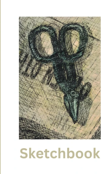 Still Life Sketchbook - Shears: Sketchbook With Shears On The Cover, 120 Blank Pages To Draw On. Ideal For Children And Adults ürün görseli 1
