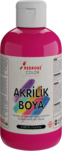 Red Fuşya Akrilik Boya 250 Gr ürün görseli 1
