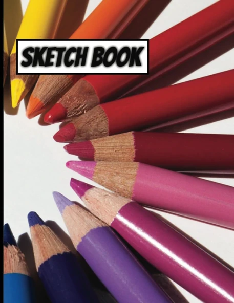 Sketchbook: Drawing Notebook With Colored Pencil Cover, Drawing Book (Size 8.5 X 11) (Sketchbook For Kids Or Adults) ürün görseli 1