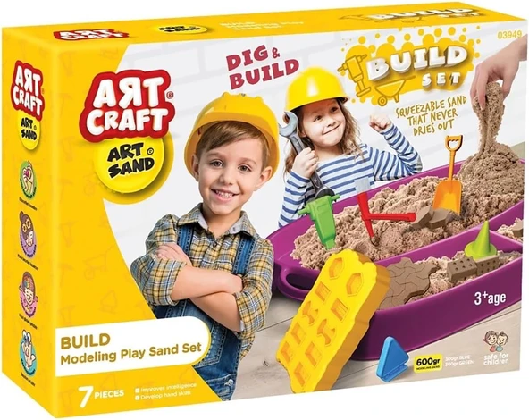 Artsand İnşaat Kum Set 600 Gr.Oyun Hamuru ürün görseli 1