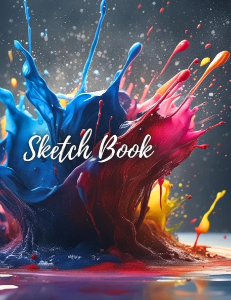Sketch Book: Notebook Blank Paper Pad 8.5" X 11" For Sketching, Writing, Painting, Drawing Or Doodling, 120 Pages: (Sketches Of The Mind Md1) ürün görseli 1