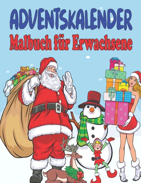 Adventskalender Malbuch Für Erwachsene: Malbuch Mit 24 Weihnachtsmotive | Winter Weihnachtskalender Mandalas Zum Ausmalen | Weihnachtsgeschenk Für Erwachsene Und Ältere ürün görseli 1
