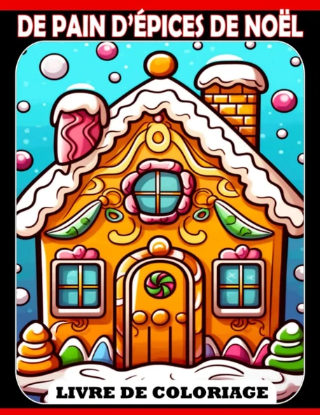 Independently Published Livre De Coloriage De Pain D'Épices De Noël: Des Pages De Coloriage Amusantes Et Faciles Dans U ürün görseli 1