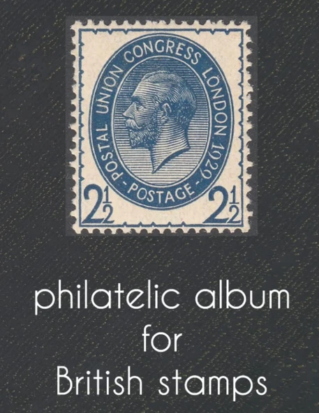 Independently Published Philatelic Album For British Stamps: Big Size Philatelic Book For Collectors, With More Than 2300 Entries ürün görseli 1