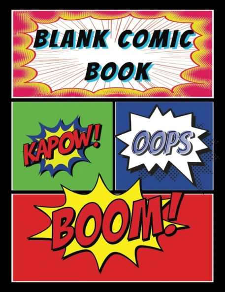 Independently Published Blank Comic Book: Create Your Own Comics | Notebook With Blank Comic Templates | Draw Your Own Comic Story | 10 Different Handy Panel | 2-6 Panel Layouts | 8,5X11 Inch-110 Pag ürün görseli 1