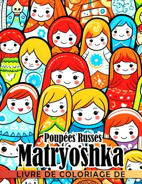 Independently Published Livre De Coloriage De Poupées Russes Matryoshka: Incroyables Pages De Coloriage Mettant Vedette ürün görseli 1