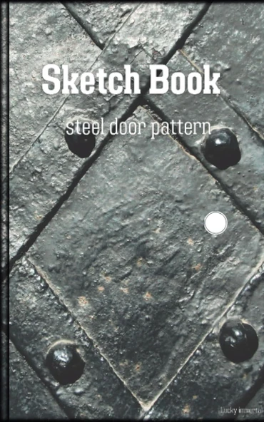 Sketchbook And Notebooks 5X8 Inches, 100 Sheets, Steel Door Pattern Great For Sketching And Writing.4: "Unleash Your Imagination: A Canvas For Creativity" ürün görseli 1