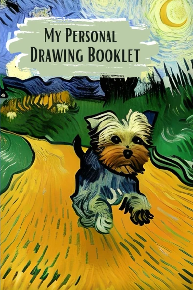 My Personal Drawing Booklet: Colorful Impressionist Styled Portable Blank Non-Lined Sketchbook ürün görseli 1