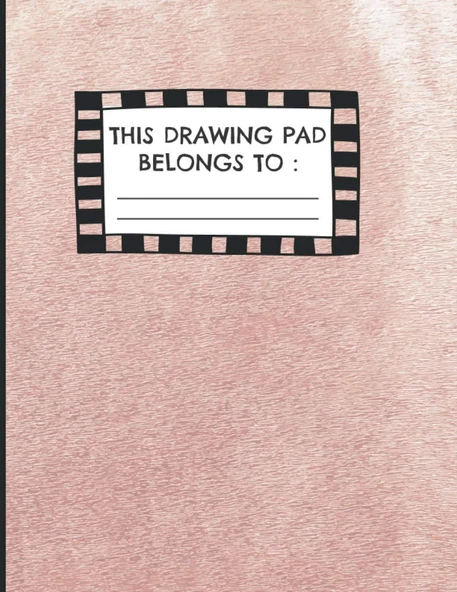 This Drawing Pad Belongs To: Drawing Pad & Sketchbook For Drawing Practice - Sketch Book For Kids - Great Supplies And Sketch Book Gifts For Boys And Girls - Trendy Print ürün görseli 1