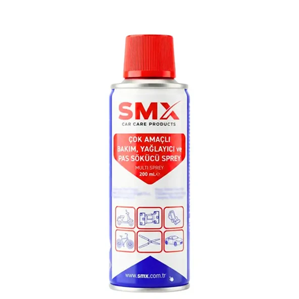 SMX Çok Amaçlı Bakım, Yağlayıcı ve Pas Sökücü Sprey 200 mL ürün görseli 1