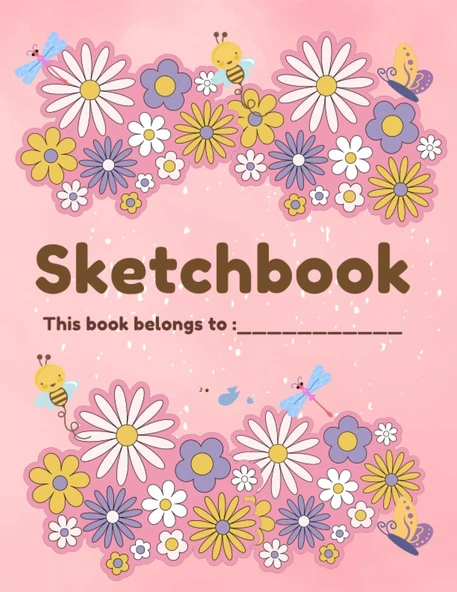 Sketchbook & Notebook : Large Blank Paper For Drawing, Writing, Painting, 8.5"*11": Perfect For Kids, Students, School, Special Gift Or More ürün görseli 1