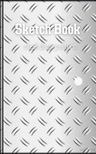 Sketchbook 5X8 Inches, 100 Sheets, Steel Door Pattern Great For Sketching And Writing.: "Unleash Your Imagination: A Canvas For Creativity" ürün görseli 1