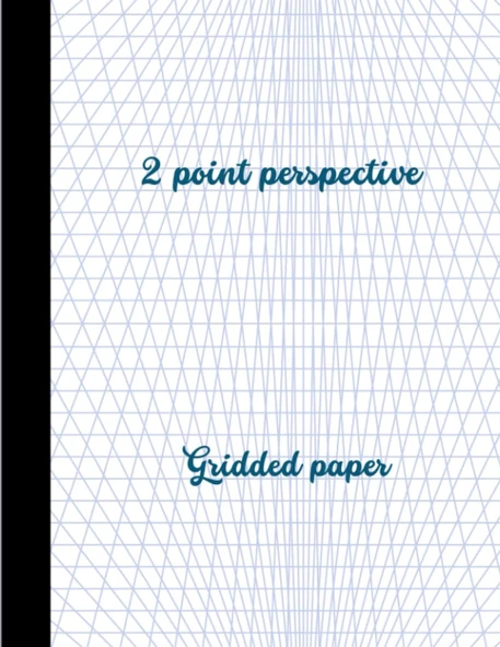 2-Point Perspective Drawing Sketch Pad - Grid Graph Paper For Interior Room Design, Industrial, Architectural, And 3D | 8.5"X11" | 72 Pages ürün görseli 1