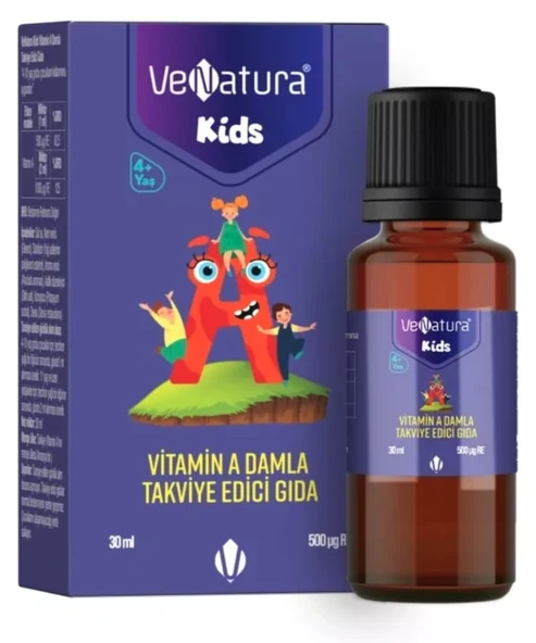 VeNatura Kids Vitamin A Damla Takviye Edici Gıda 30 ml ürün görseli 1