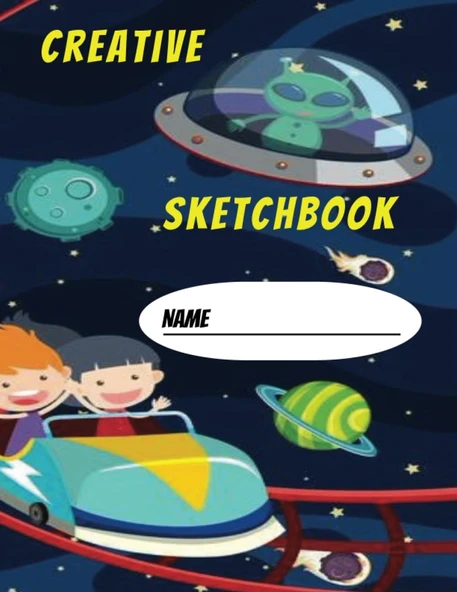 Sketchbook: Drawing Notebook With Rollercoster Drawing Book (Size 8.5 X 11) (Skecthbook) ürün görseli 1