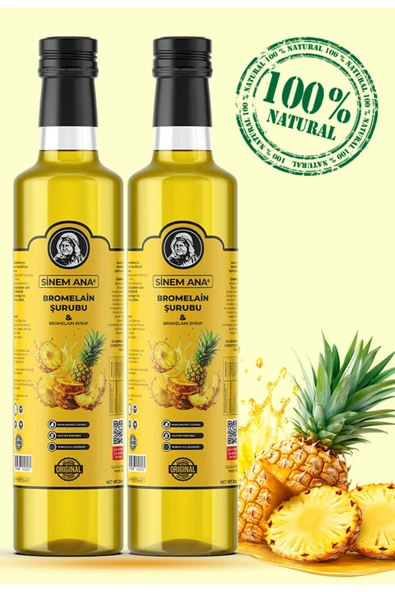 Sinem ana Bromelain & Ananas İçeren Detox Şurubu – 2 Adet ürün görseli 1