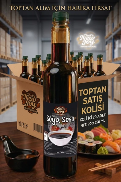 Tuzu Azaltılmış Soya Sosu 750 ML x 20 Adet - 1 Koli (Koli Bazlı Avantaj Paketi) ürün görseli 1