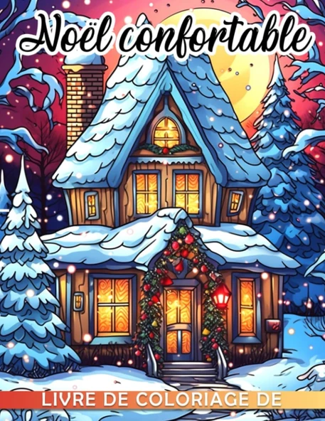 Independently Published Livre De Coloriage De Noël Confortable: Livre De Coloriage De Noël Avec 30 Pages À Thème Pour Les Âges; Parfait Pour Les Cadeaux Humoristiques Ou ... Amusez-Vous À Colori ürün görseli 1