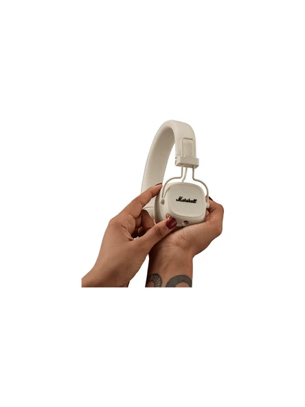 Marshall Major V Krem Kulak Üstü Bluetooth Kulaklık ürün görseli 1
