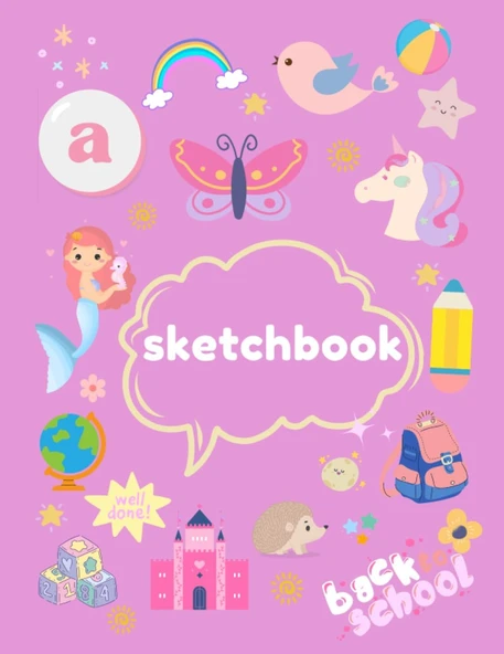 Sketchbook & Notebook : Large Blank Pape For Drawing, Writing, Painting Or More: Perfect For Students, Kids, School, Special Gift Or More ürün görseli 1