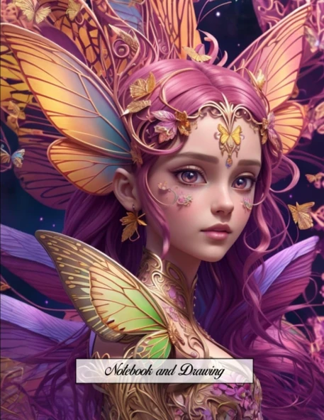 Sketch Book: Notebook For Drawing, Writing, Painting, Sketching, Doodling Or Journaling, 120 Pages, 8.5X11 (Premium Girl Cover Vol.41) ürün görseli 1