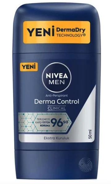 Nivea Men Derma Control Clinical Stick Deodorant 50 ml ürün görseli 1